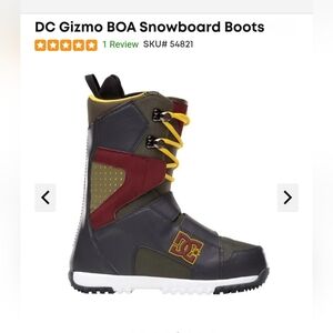 DC Gizmo BOA snowboard boots Sz 12